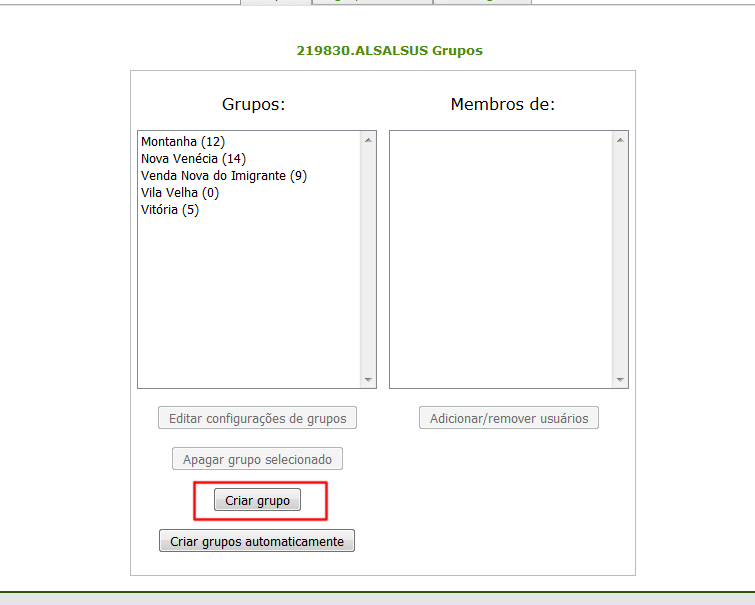 Moodle Grupos - Apoio à Organização de Grupos